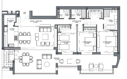 Apartamento de 3 dormitorios en Benahavis