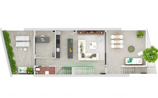 2 bedrooms Townhouse in Le Mirage