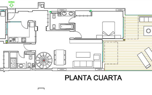 Ático de 4 dormitorios en Nueva Milla de Oro