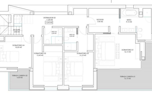 Villa de 4 dormitorios en Nueva Milla de Oro