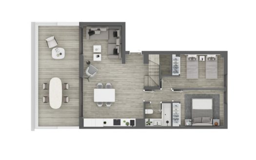 Apartamento de 3 dormitorios en Cancelada