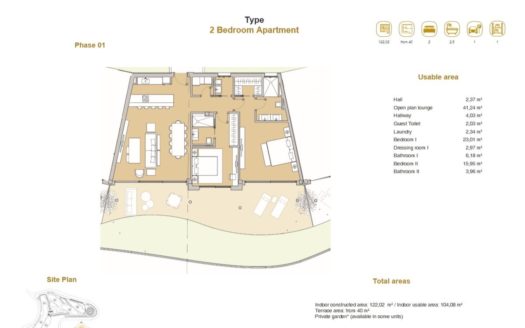 Apartamento de 2 dormitorios en Benahavis