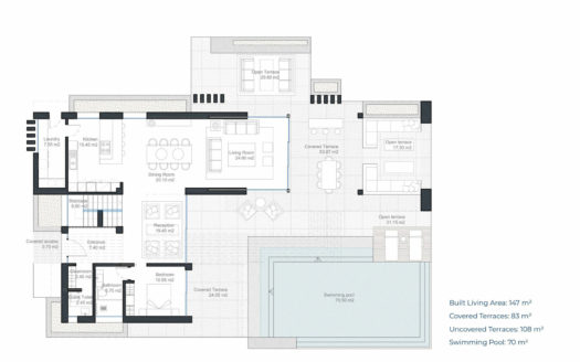 Villa de 4 dormitorios en Cancelada