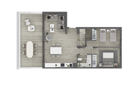 Apartamento de 3 dormitorios en Nueva Milla de Oro